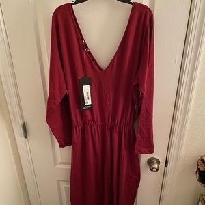 Rebdolls Essential Drop Sleeve Bodycon Maxi Dress